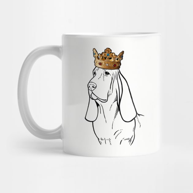 Basset Hound Dog King Queen Wearing Crown by millersye